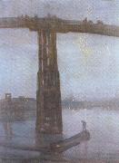 James Abbott McNeil Whistler Old Battersea Bridge (mk19) painting